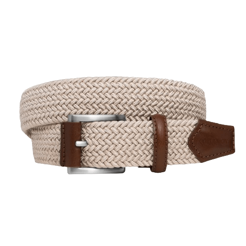 Ceinture tressée et cuir vachette artisanale Made in Italy