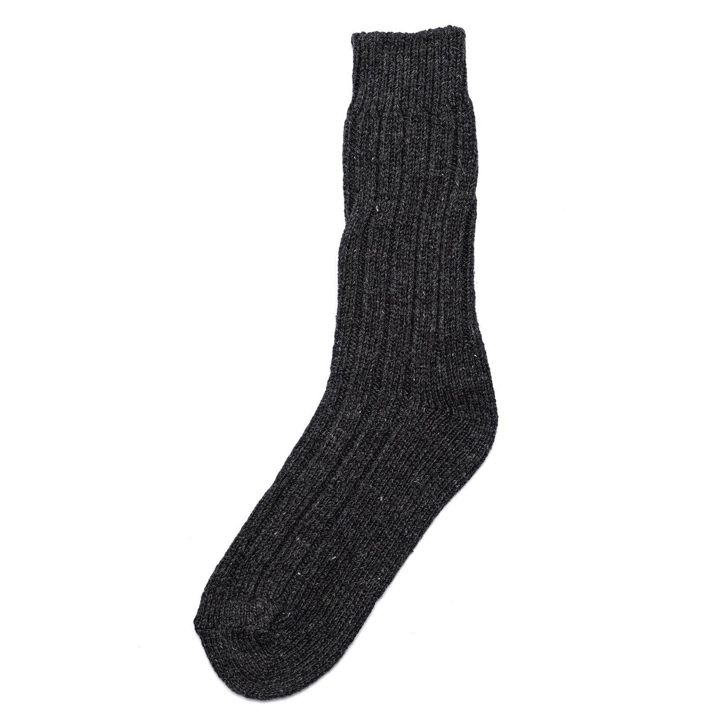 Chaussettes mixtes en laine anthracite