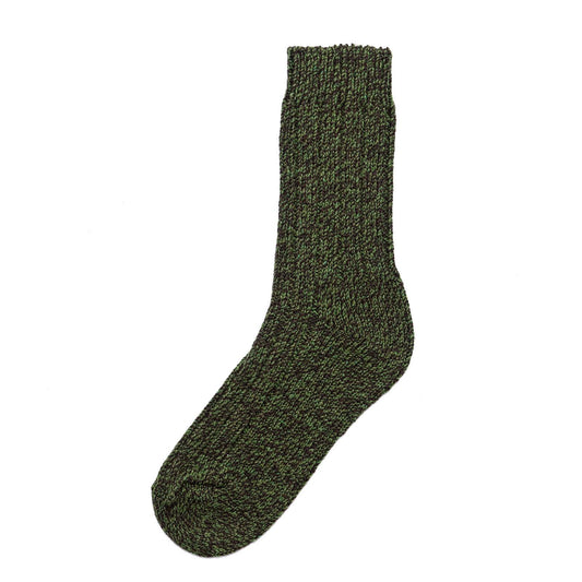 Chaussettes mixtes en laine vert bouteille