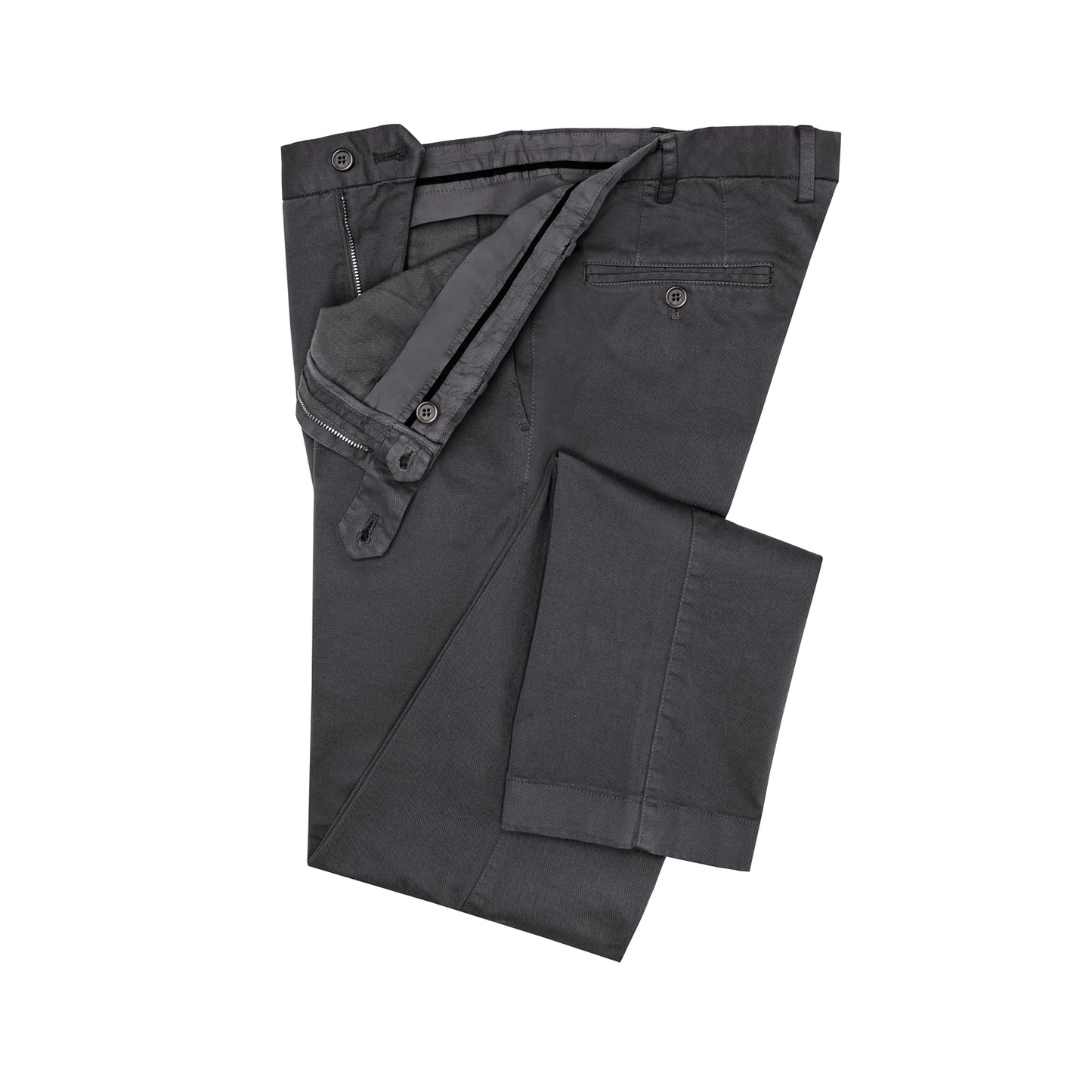 Chino en coton luxueux italien anthracite