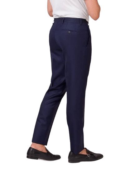 Pantalon en laine bleu