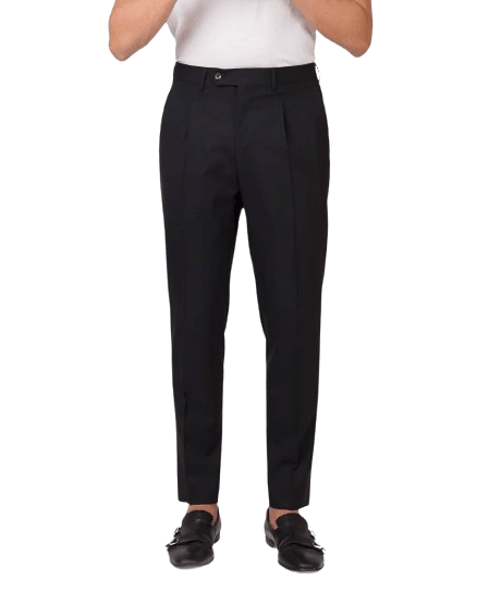 Pantalon en laine noir