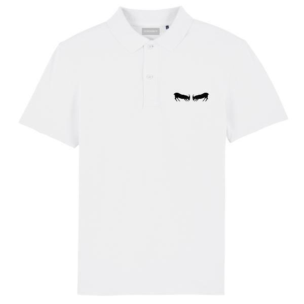 Polo blanc en coton Made en France