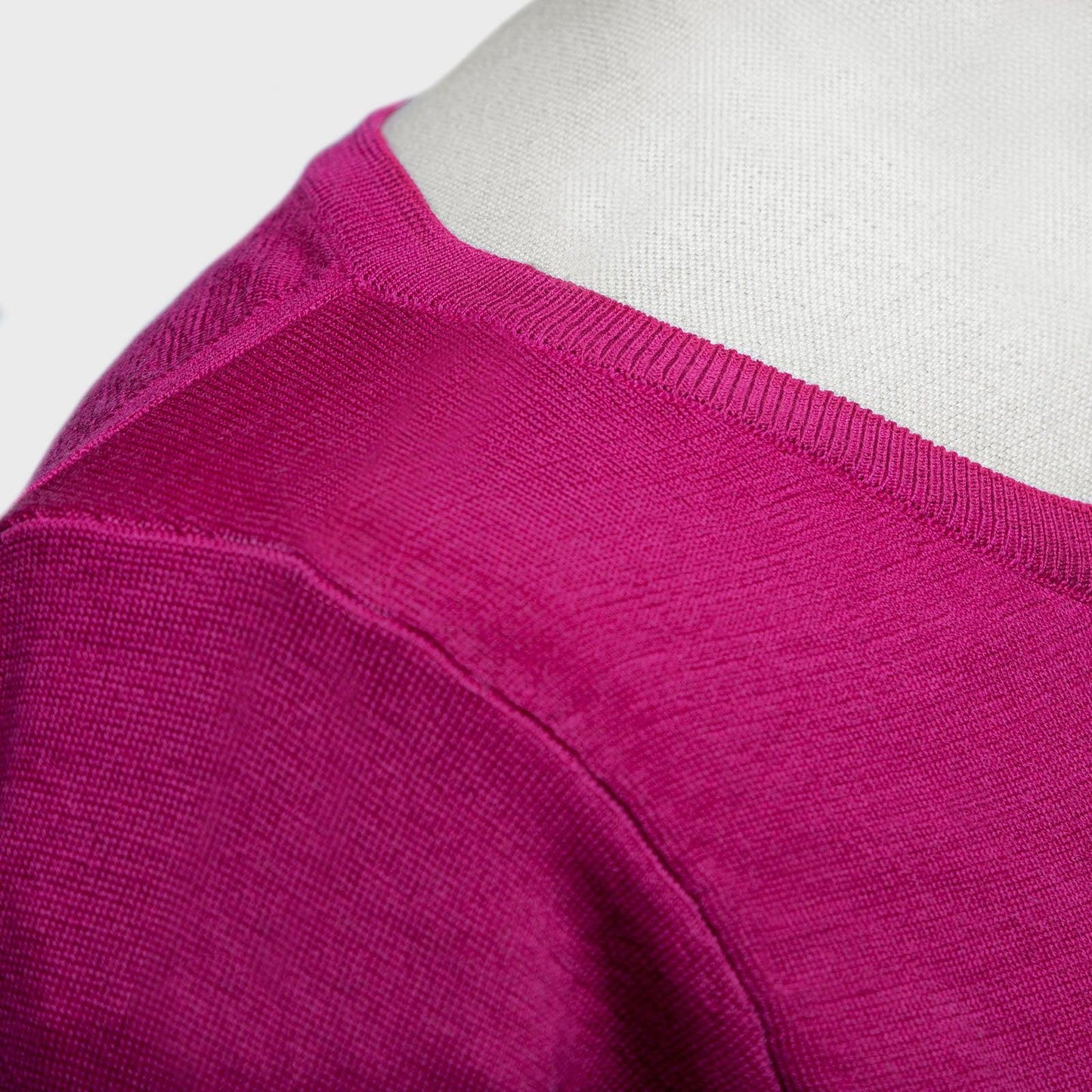 Pull en laine mérinos, fuchsia