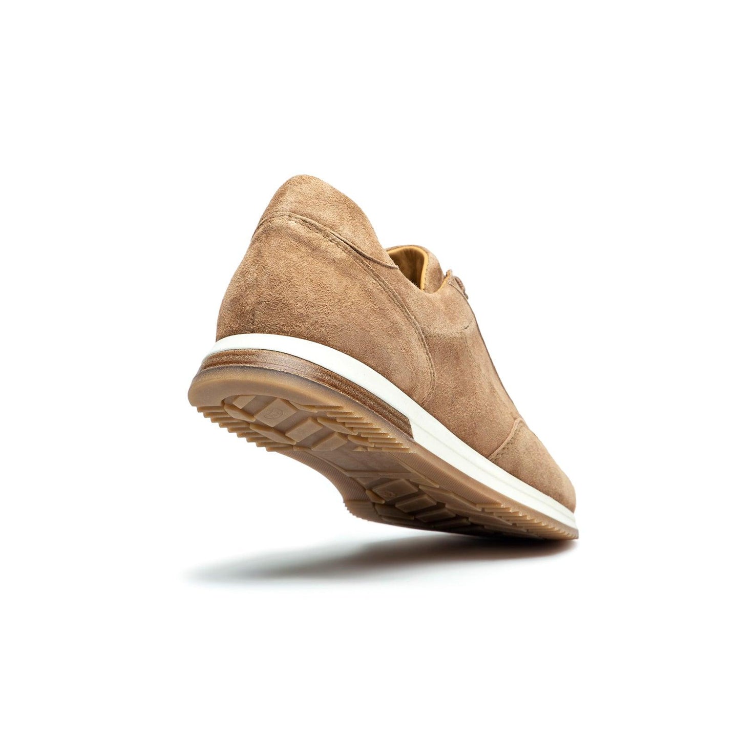 Sneaker Runner en daim et cuir, beige