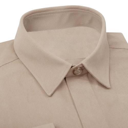 Sur-chemise en demi-mesure en gabardine de coton