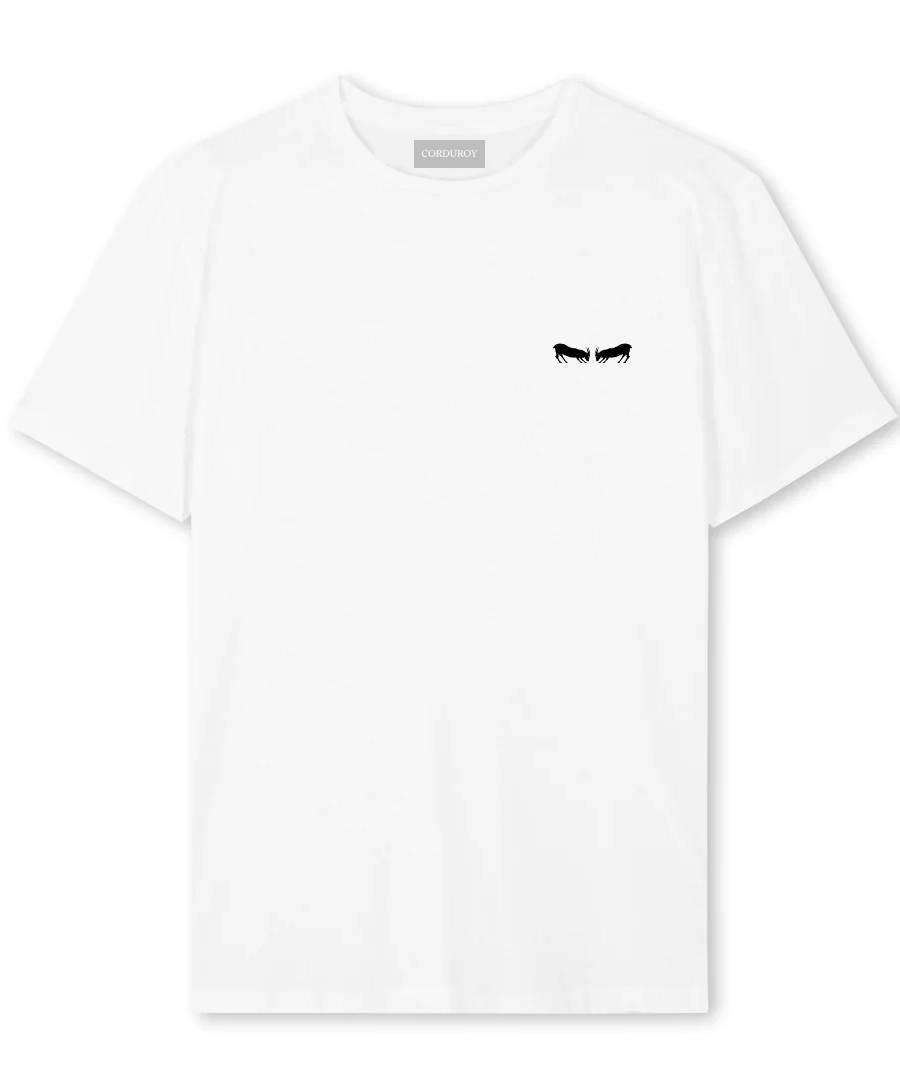 Tee-shirt personnalisé en coton bio blanc