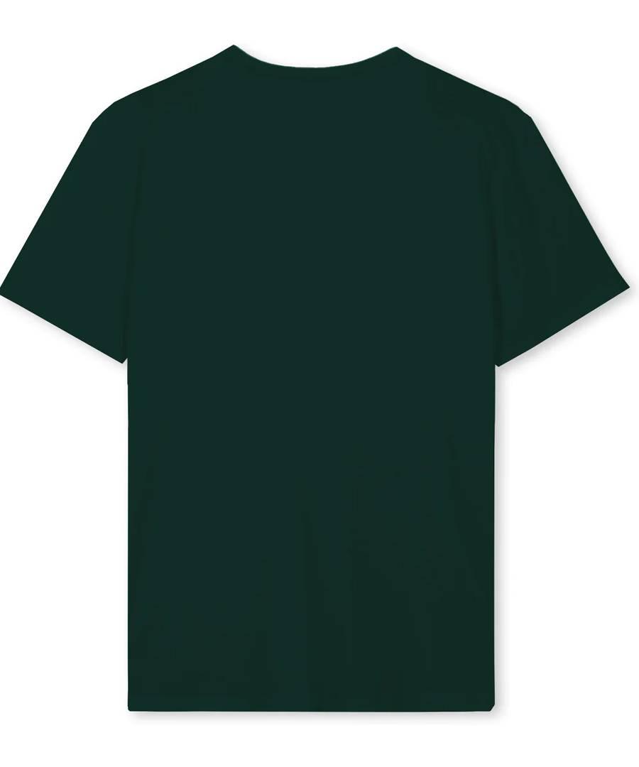 Tee-shirt personnalisé en coton bio vert foncé