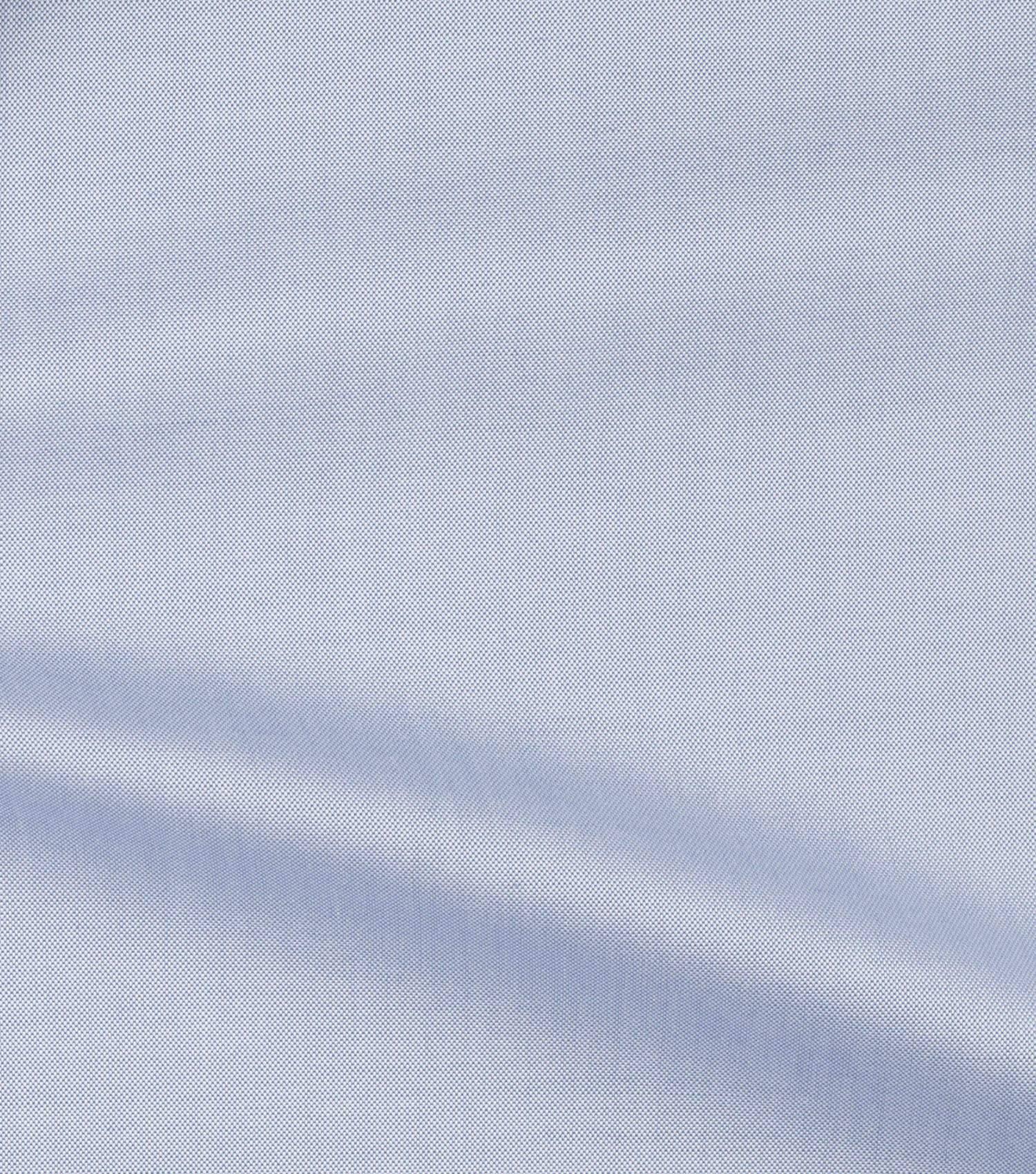 Tissu chemise oxford bleu