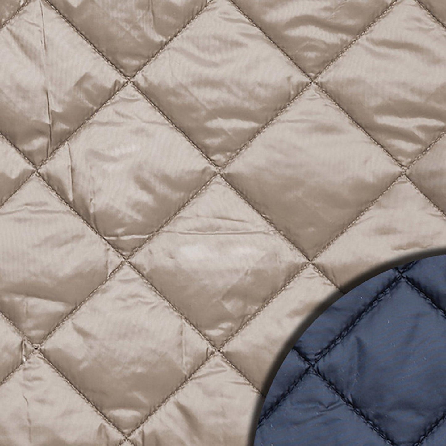 Veste en tissu matelassé beige