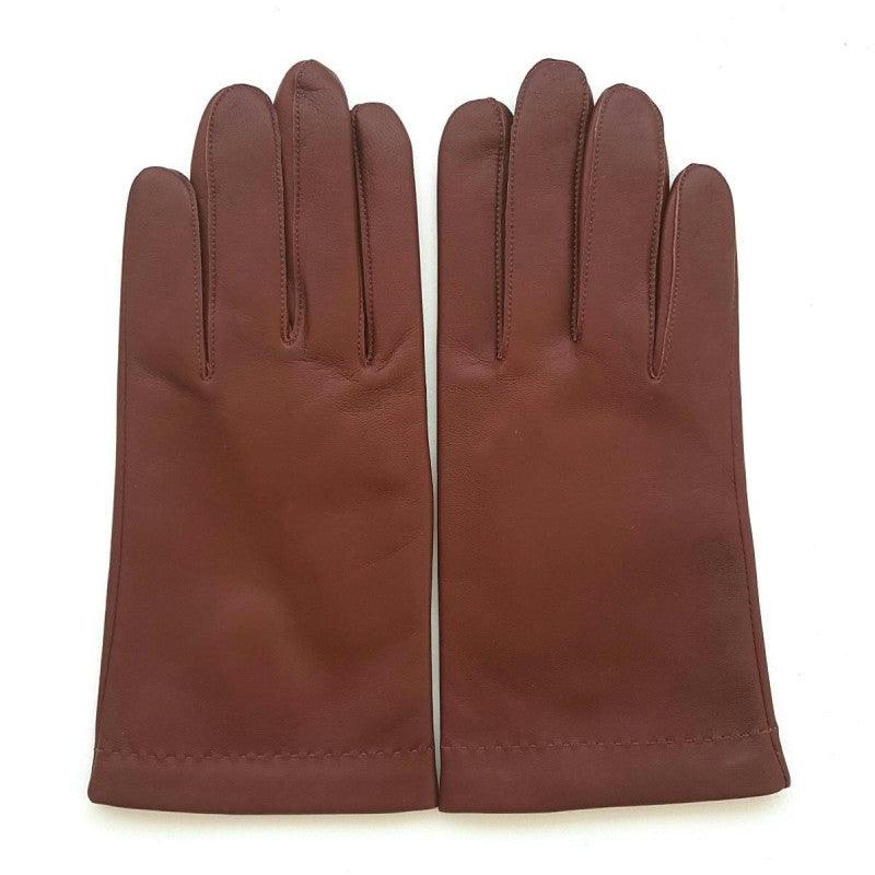 Gants en cuir d'agneau doublure cachemire tan